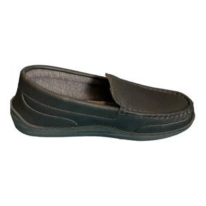 My Slippers Leather Moccasins Black Slip On 9